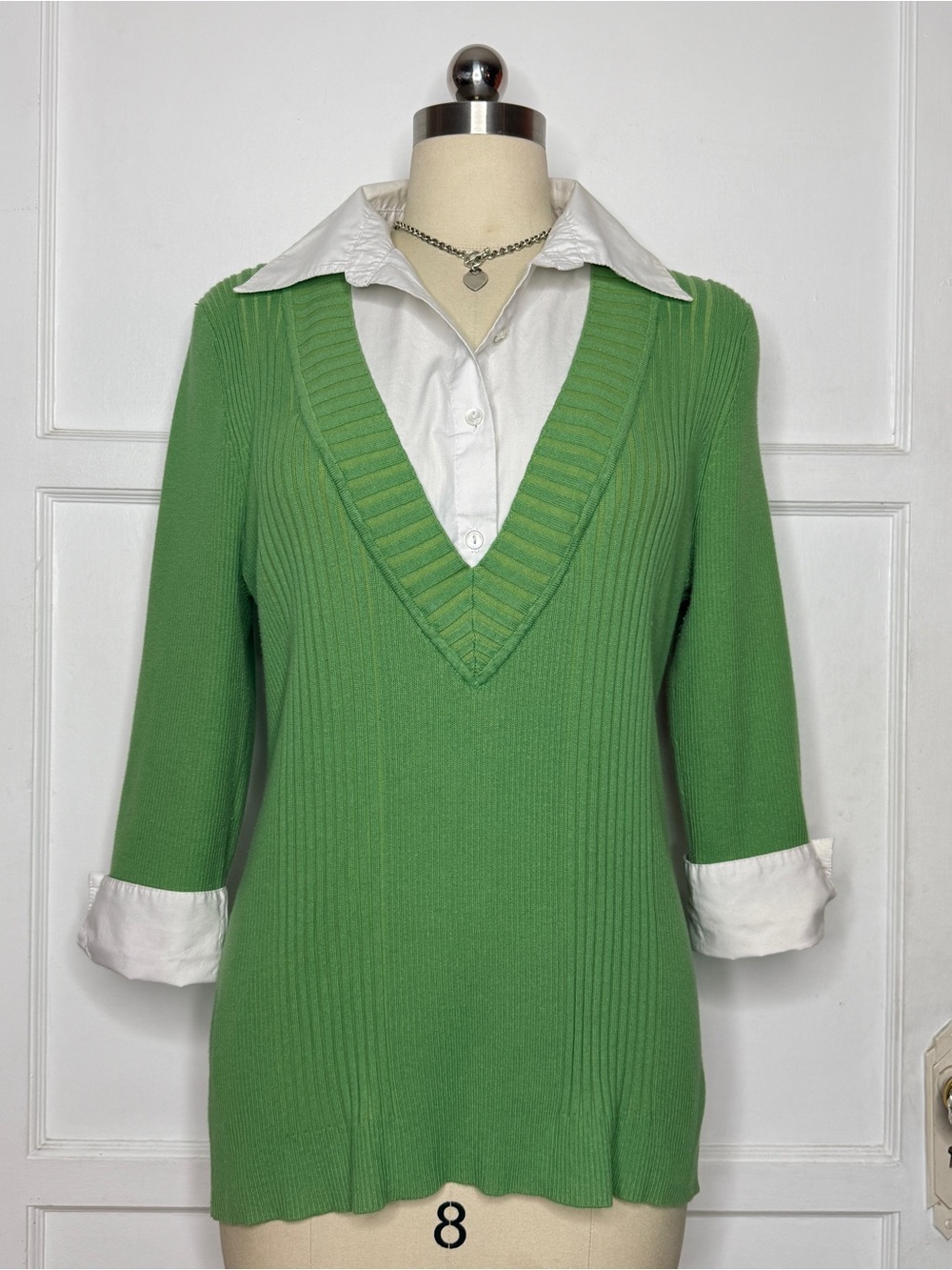 Fashion Bug green layered shirt